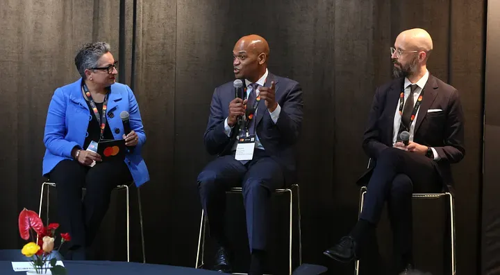 From left to right: Shamina Singh, Ronald Newman, and Eric Smith