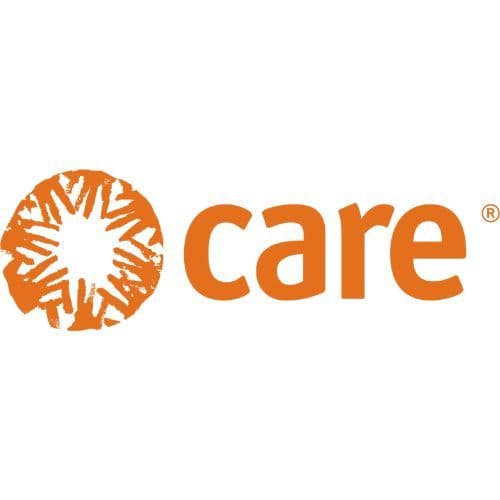 Orange Care logo featuring a sun-like emblem next to the word "care".