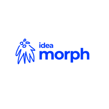 The blue Idea Morph logo features an abstract, hand-like icon beside the company name.