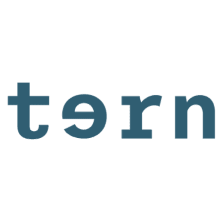 Dark teal text "tɔrn" on a white background, possibly a logo or brand name.