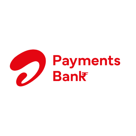 The red logo for Airtel Payments Bank, featuring a curved symbol and text.