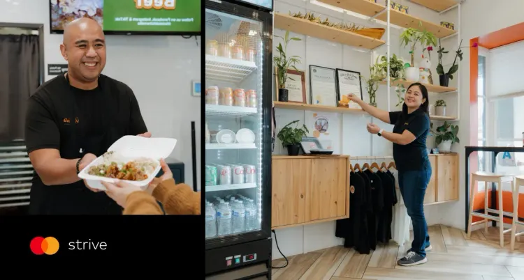 Accessity’s AI tools help small business owners like Chef Andy and Khara Mangiduyos of Kalei’s Kitchenette in San Diego, California, get approval for their loan application.