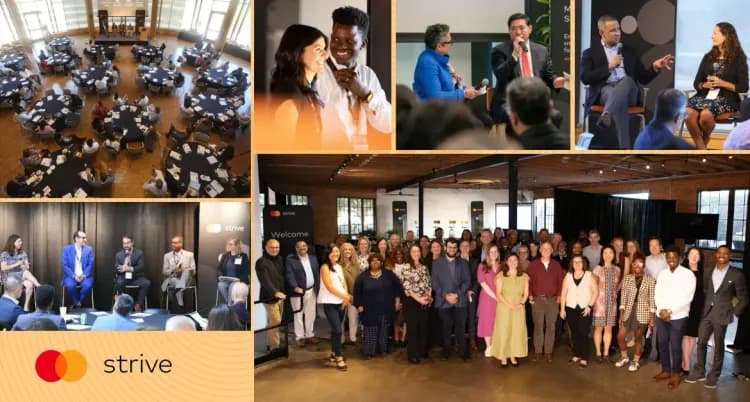 Scenes from Mastercard Strive USA gatherings in Missouri, New York, North Carolina, California, and Washington, DC