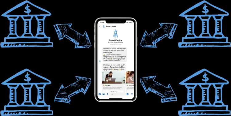 Boost Capital leverages established relationships with financial service providers, in addition to their tech stack and human-centered design approach. Image courtesy of Boost Capital.