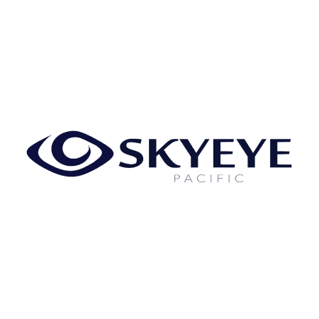 Skyeye Pacific logo featuring a stylized eye symbol next to the company name.