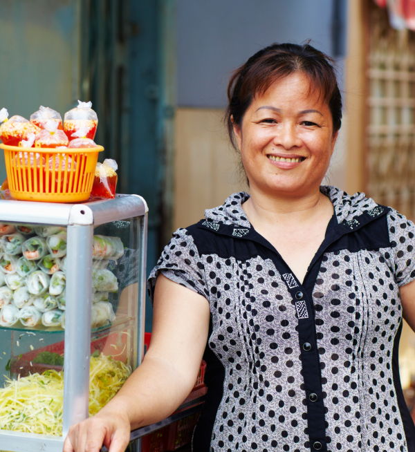 Landlady of a Vietnamese food stall